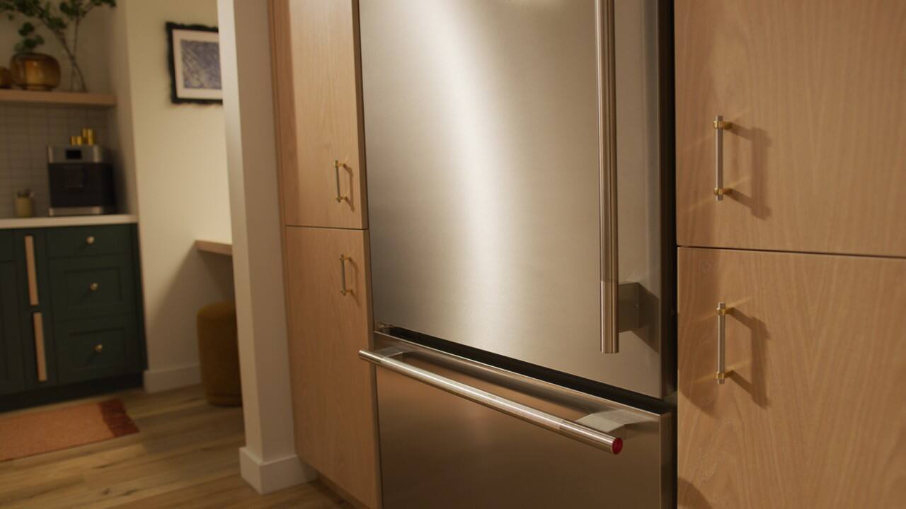 Alt View 8. KitchenAid - 20.8 Cu. Ft. Built-In Bottom Mount Refrigerator with Platinum Interior - Stainless Steel with PrintShield Finish.