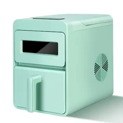 Front. Loheer - Loheer Portable Countertop Ice Maker Fast Bullet Ice Machine Light Green - Light Green.