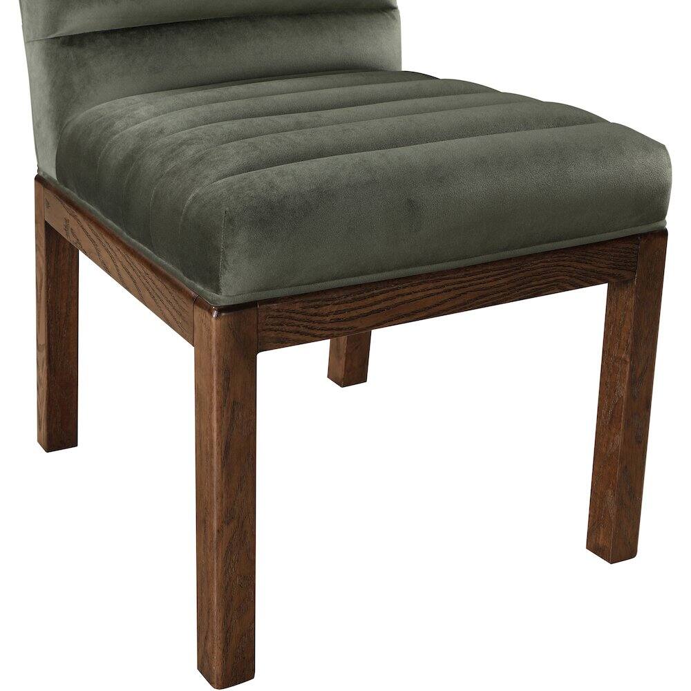 Alt View 4. Meridian Furniture - Evelyn Green Velvet Dining Chair - Green.