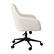 Alt View 19. Martha Stewart - Rayna Boucle Office Chair - White Boucle/Oil Rubbed Bronze.