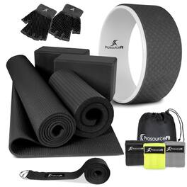 ProsourceFit - Yoga Kit, 7 Piece - Black and White