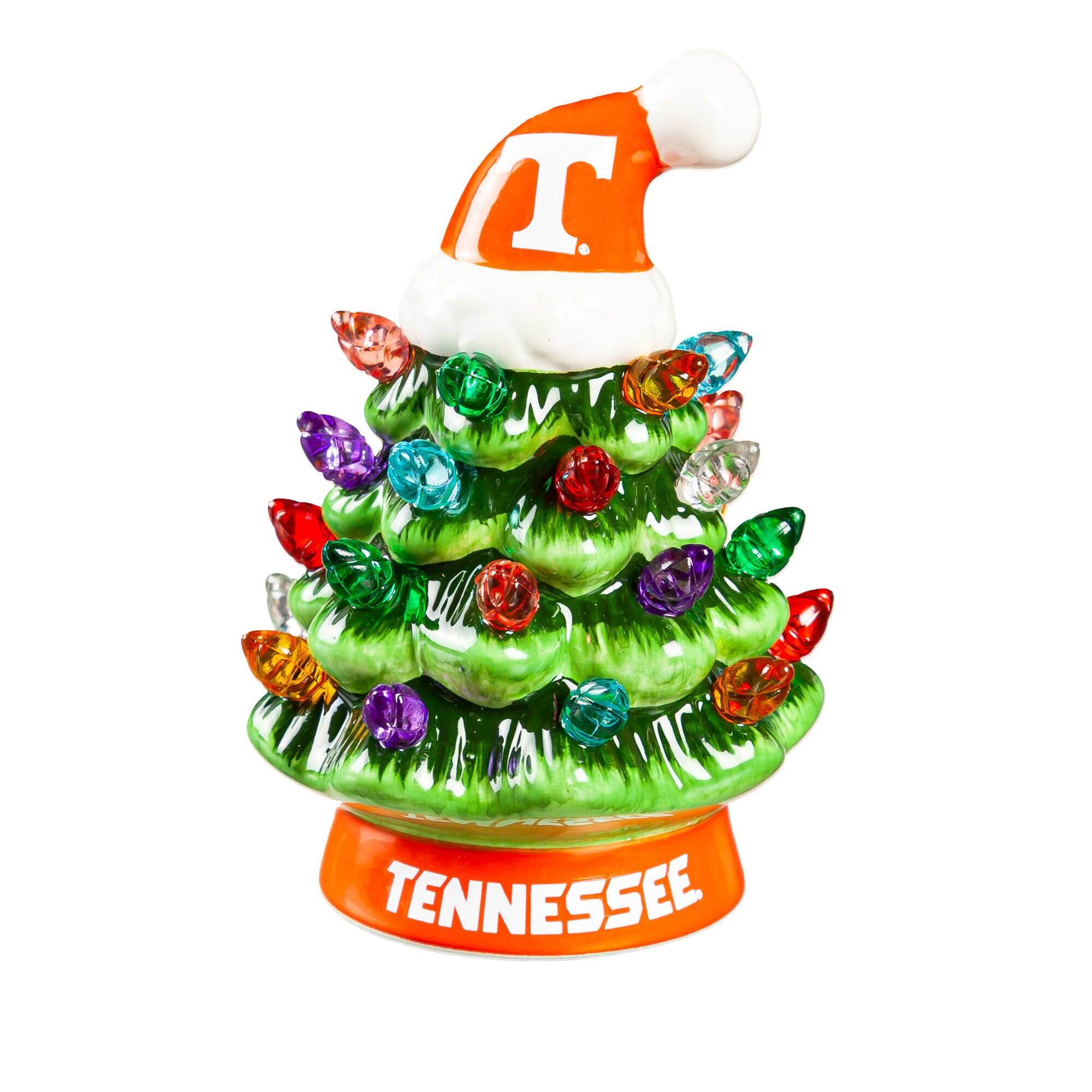 Alt View 1. Evergreen Enterprises - Tennessee Volunteers 2-Pack 4" Ceramic LED Christmas Tree Set - Multicolor.