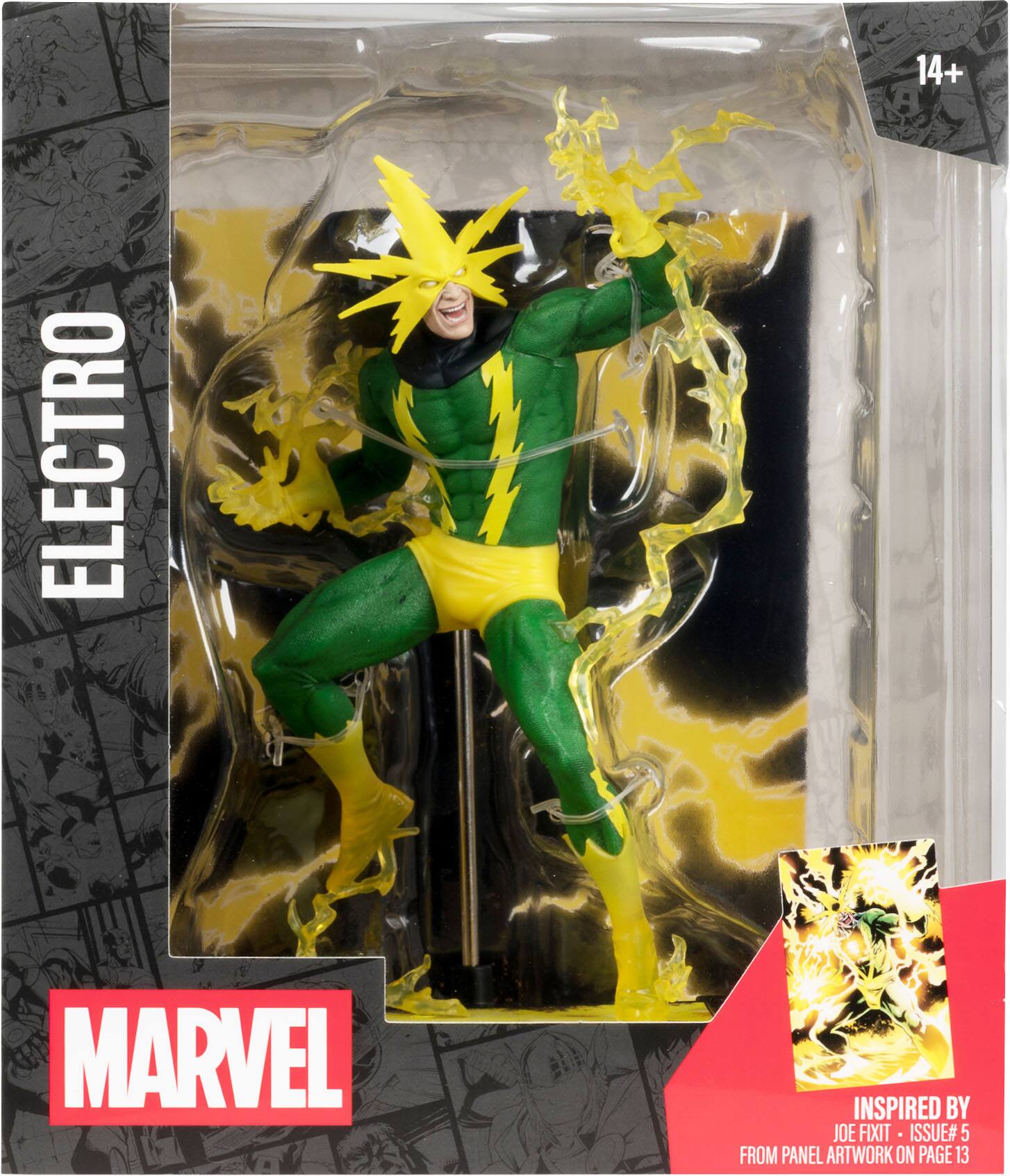 14+ ELECTRO MARVEL INSPIRED BY JOE FIXIT ISSUE# 5 FROM PANEL ARTWORK ON PAGE 13