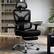Alt View 6. KERDOM - High Back Mesh Ergonomic Office Chair with Footrest, Adjustable Lumbar Support, 3D Headrest and Armrest, Computer Chair - Black with Footrest.