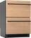 Alt View 15. Zephyr - Presrv 24 in. 3.9 Cu. Ft. Dual Zone Panel Ready Refrigerator Freezer Drawers Mini Fridge - Custom Panel Ready.