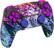 Left. Custom Controllerzz - Custom Wireless Controller for PS5 - Digital Mirage & Purple Chrome Inserts.