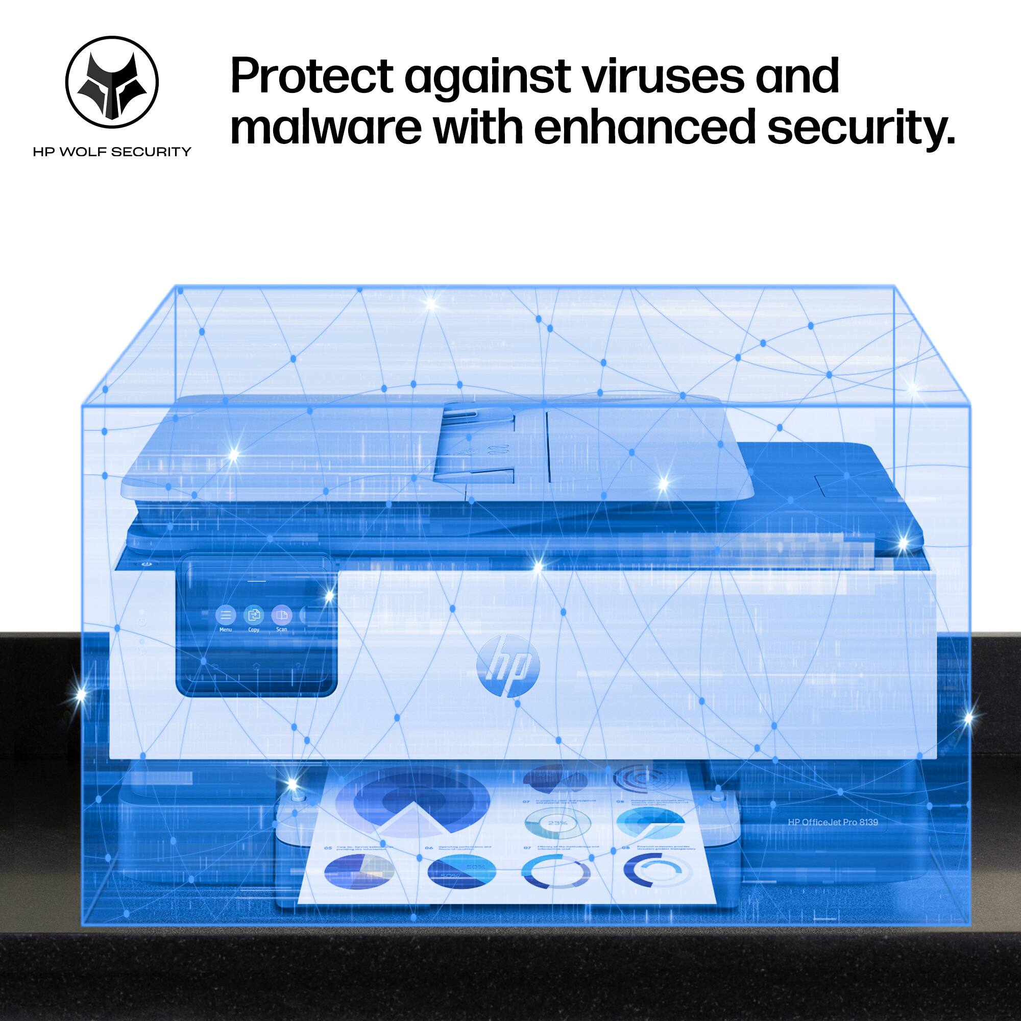 Protect against viruses and malware with enhanced security.  
HP WOLF SECURITY