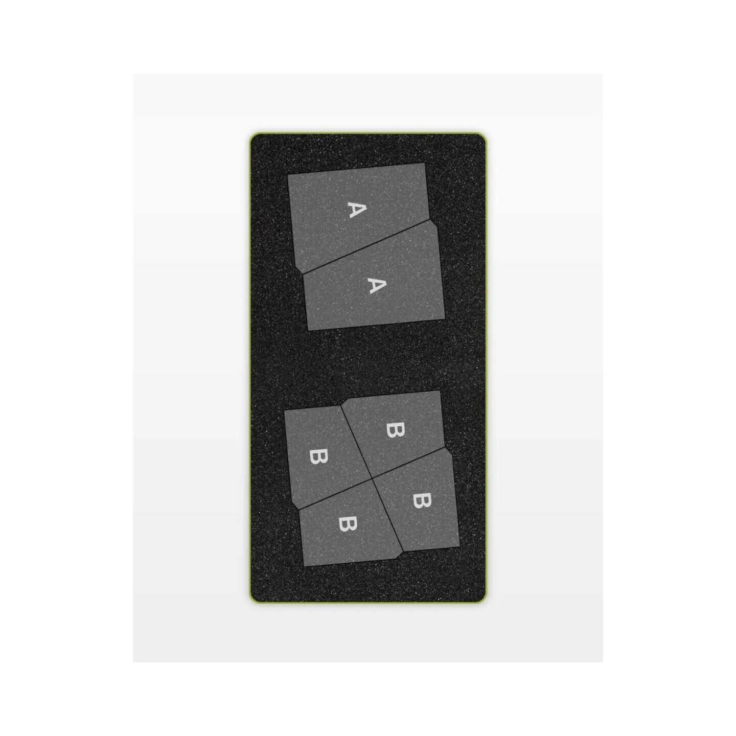 Alt View 1. AccuQuilt - GO! Fractured Tumbler-3 Finished Die - Multicolor.