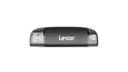 Lexar - Dual-Slot USB-A/C Reader - Black