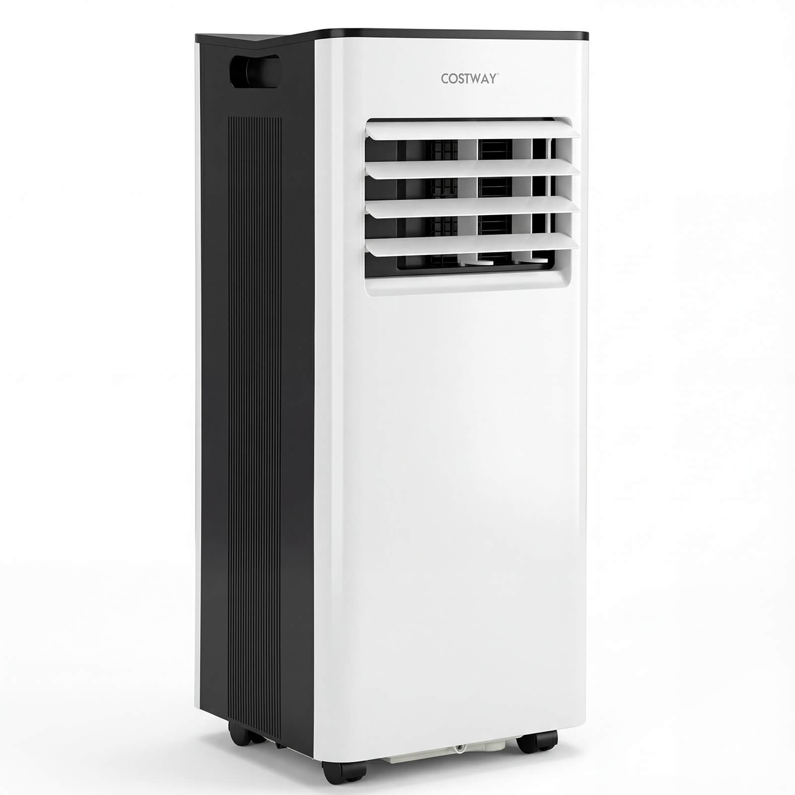 Alt View 9. Costway - Costway 8000 BTU AC Cools Room up to 350 Sq.Ft. 3-in-1 Air Cooler with Fan, Dehumidifier - White,Black.