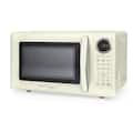 Nostalgia - Retro 0.7 cu. ft. Countertop Microwave - Ivory