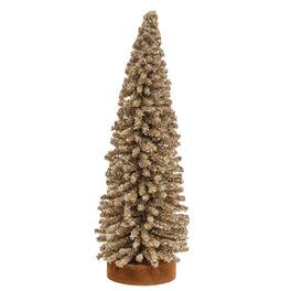 BreeBe - Champagne Gleam Bristle Tree 10" - Champagne, Brown