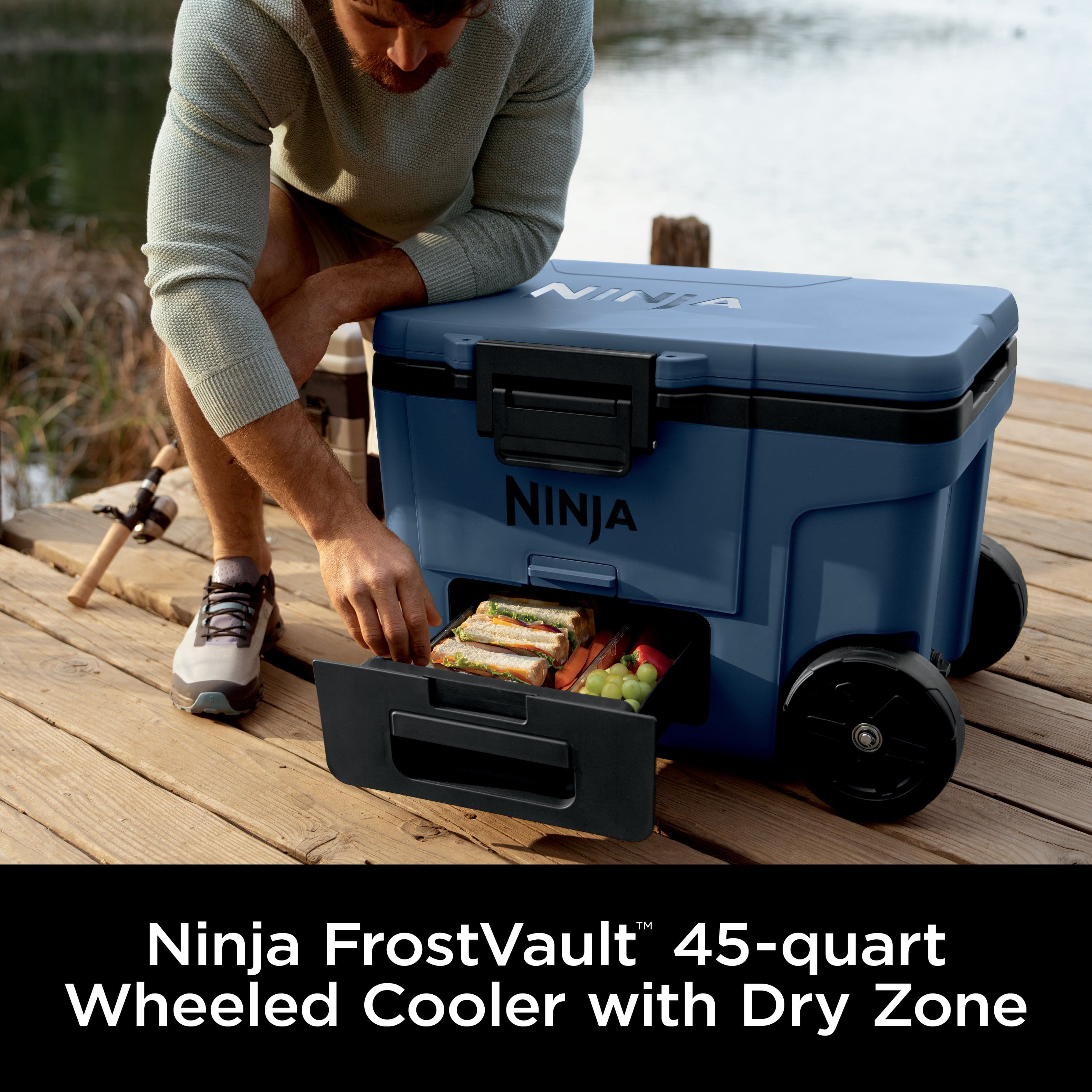 NINJA FrostVault 45-quart Wheeled Cooler with Dry Zone
