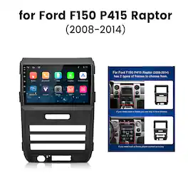 Junsun - Linux System carplay Android auto Mirror Link For Ford F150 F-150 2008-2014 LOW Brand Car Stereo Radio GPS Navi WIFI BT - Black