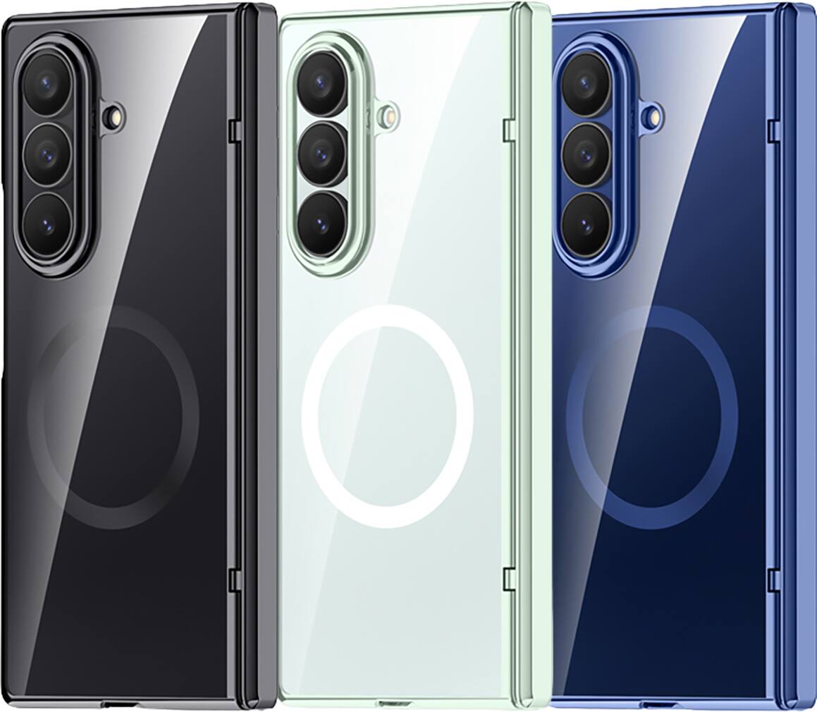 Alt View 9. Nakedcellphone - Electro Case for Samsung Galaxy Z Fold 7 Phone - Built-In Screen/Hinge Protector Compatible with MagSafe - Black.