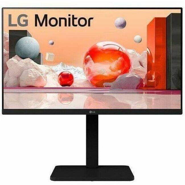 Angle. LG - LG 24BA560-B 24" Class Full HD LCD Monitor - 16:9 - Matte Black - TAA Compliant - 23.8" Viewable - In-plane Switching - Black.
