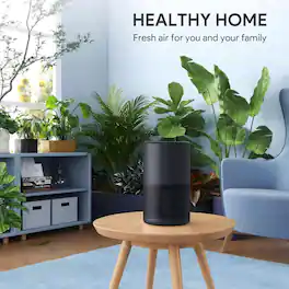 Cubilan - High Efficiency Home Air Purifier With True Hepa Filter - Black