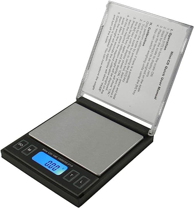 American Weigh Scales - CD Mini Digital Pocket Scale 100G X 0.01G - Stainless Steel, Portable, Kitchen - Black