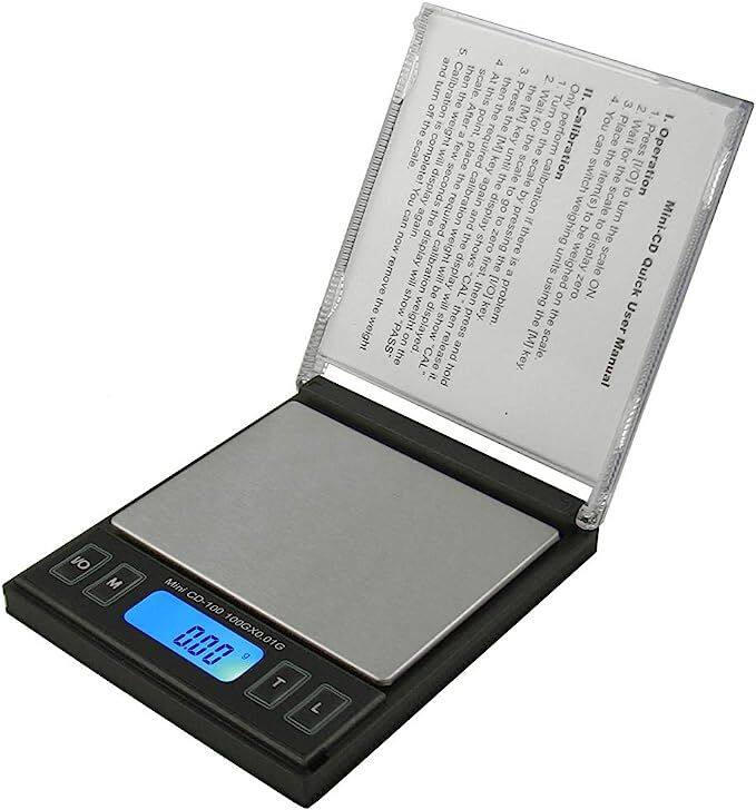 Sure, here is the corrected and grouped text from the image:

---

**Mini CD-100 100GX0.01G**

**Quick User Manual**

1. **Operation**
   - Turn the scale ON.
   - Press the [1/O] key to display the weight in the required units.
   - Press the [M] key to display the weight in the required units.
   - Press the [T] key to display the weight in the required units.
   - Press the [L] key to display the weight in the required units.

2. **Calibration**
   - Turn the scale OFF.
   - Press the [1/O] key to display the weight in the required units.
   - Press the [M] key to display the weight in the required units.
   - Press the [T] key to display the weight in the required units.
   - Press the [L] key to display the weight in the required units.
   - Press the [1/O] key to display the weight in the required units.
   - Press the [M] key to display the weight in the required units.
   - Press the [T] key to display the weight in the required units.
   - Press the
