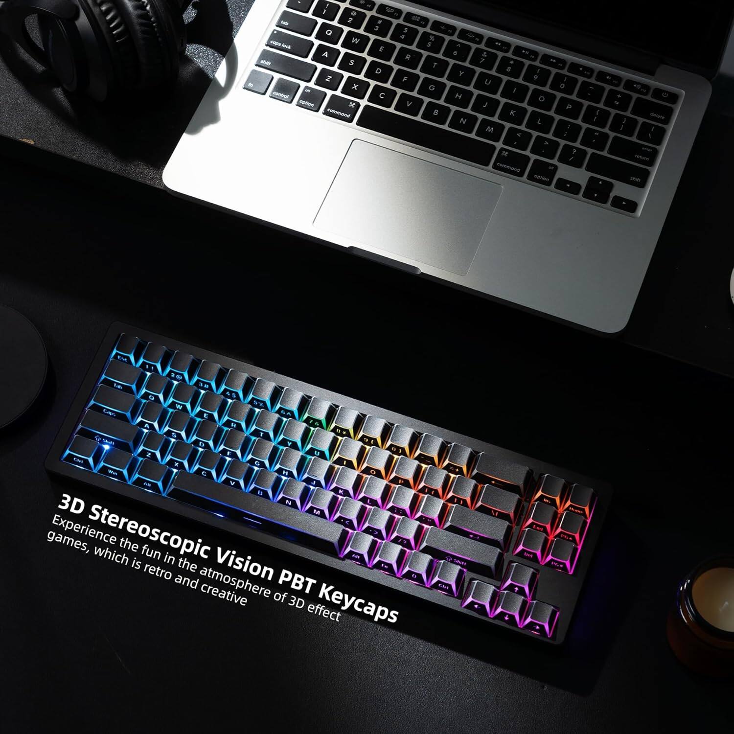 3D Stereoscopic Vision PBT Keycaps

Experience the fun in the atmosphere of 3D effect games, which is retro and creative