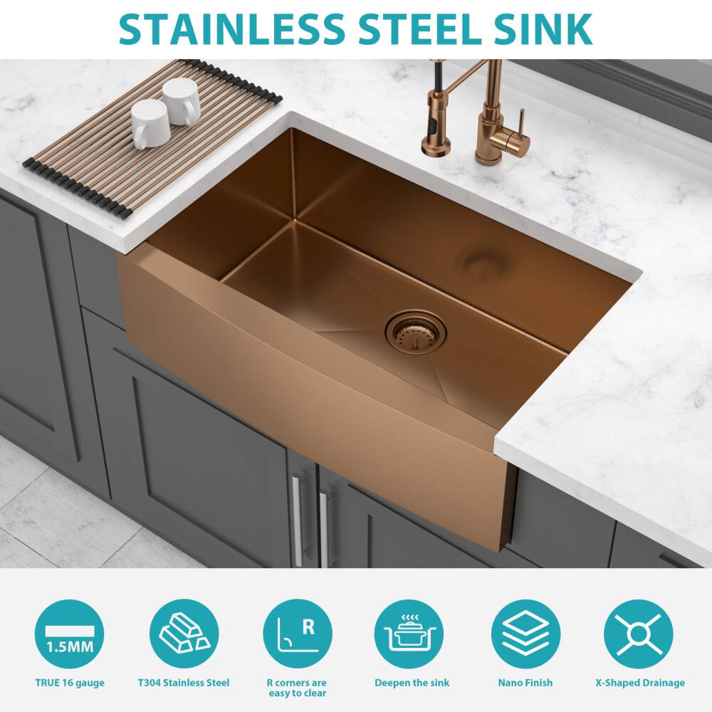 STAINLESS STEEL SINK

- 1.5MM
- TRUE 16 gauge
- T304 Stainless Steel
- R corners are easy to clear
- Deepen the sink
- Nano Finish
- X-Shaped Drainage