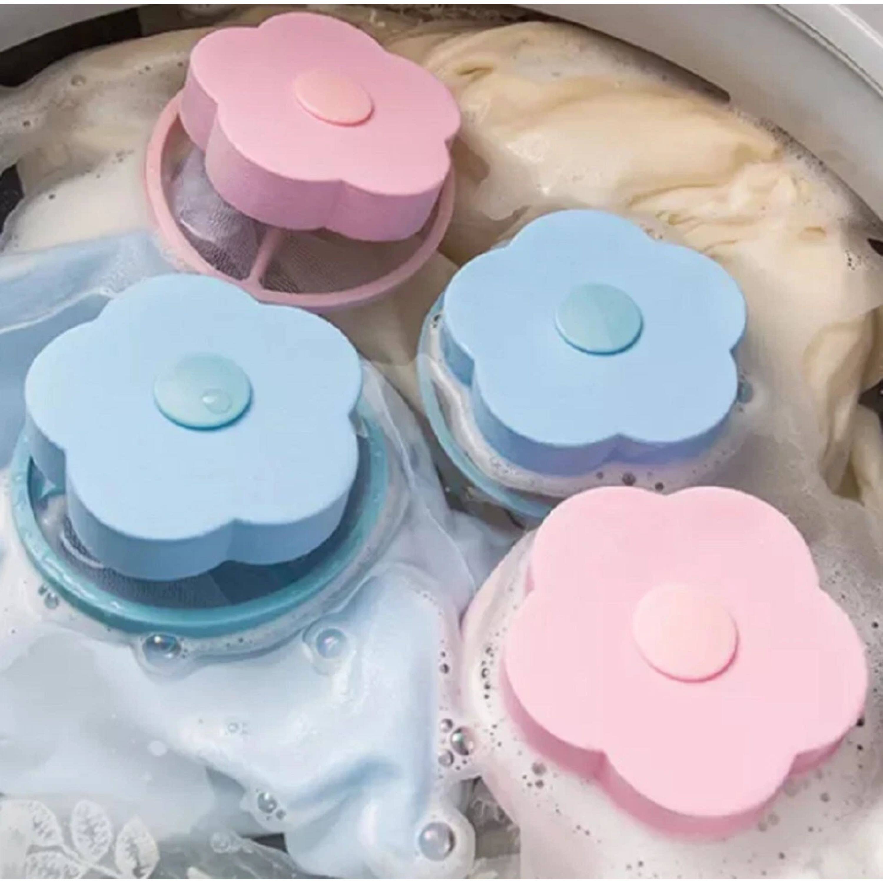 Left. Kitcheniva - Reusable Laundry Lint & Pet Hair Remover 2 Pcs.