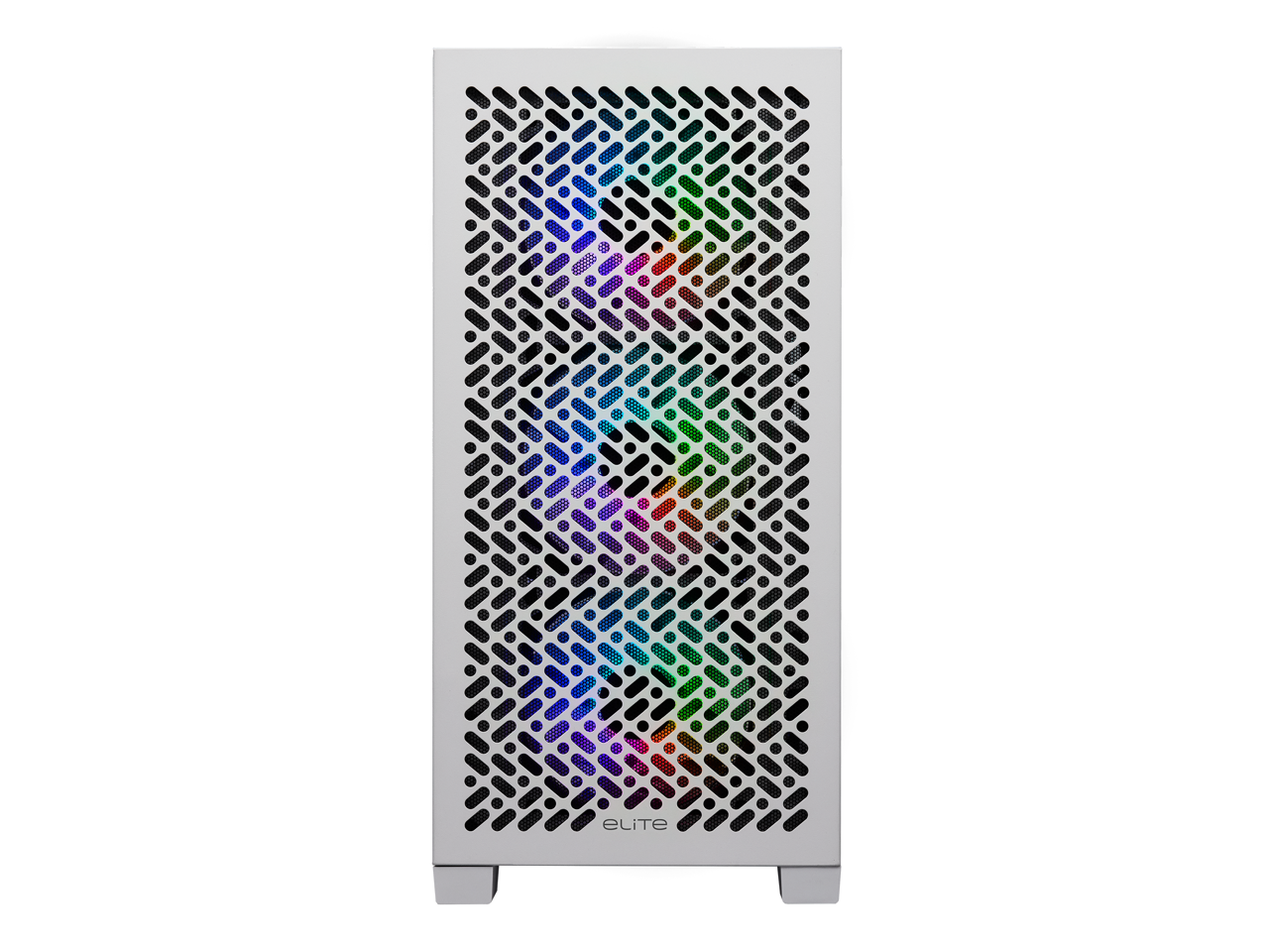 Alt View 8. Cooler Master - Cooler Master Elite 302 White Micro-ATX Case, 365mm GPU, 280mm AIO, Type C, Tempered Glass, Triple 120mm aRGB PWM Fan - White.