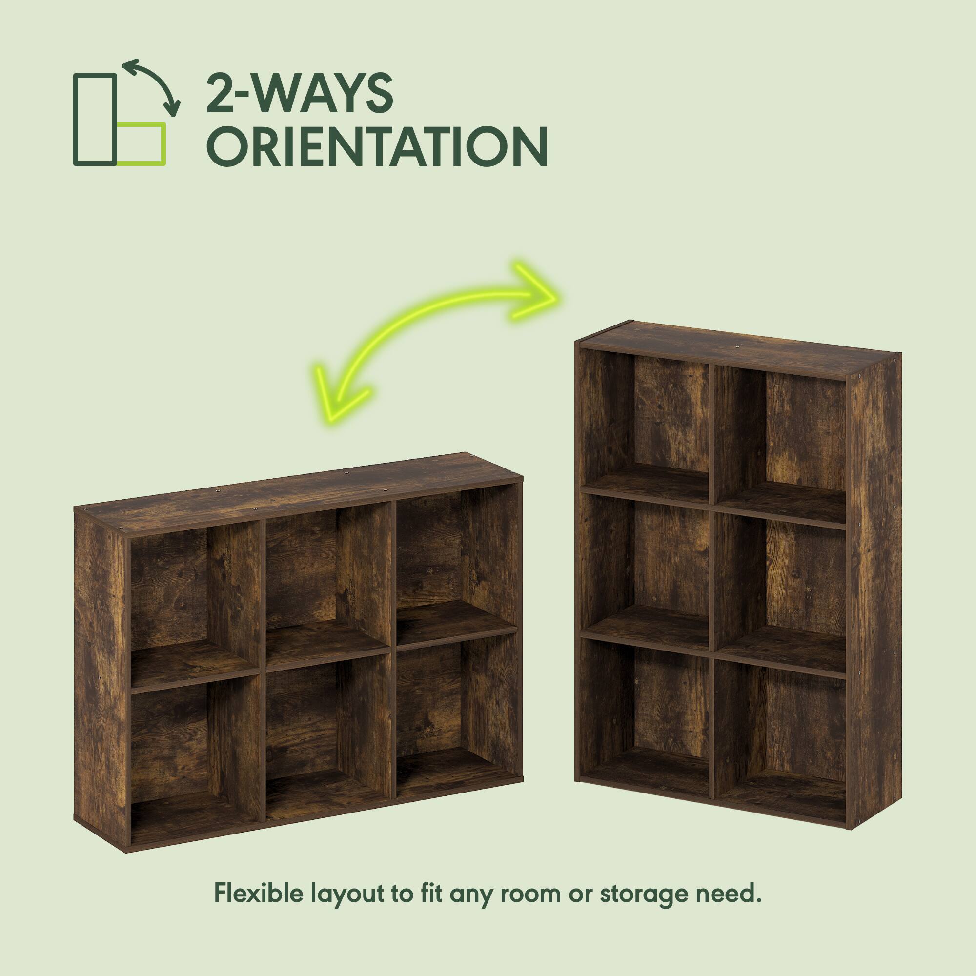 2-WAYS ORIENTATION  
Flexible layout to fit any room or storage need.