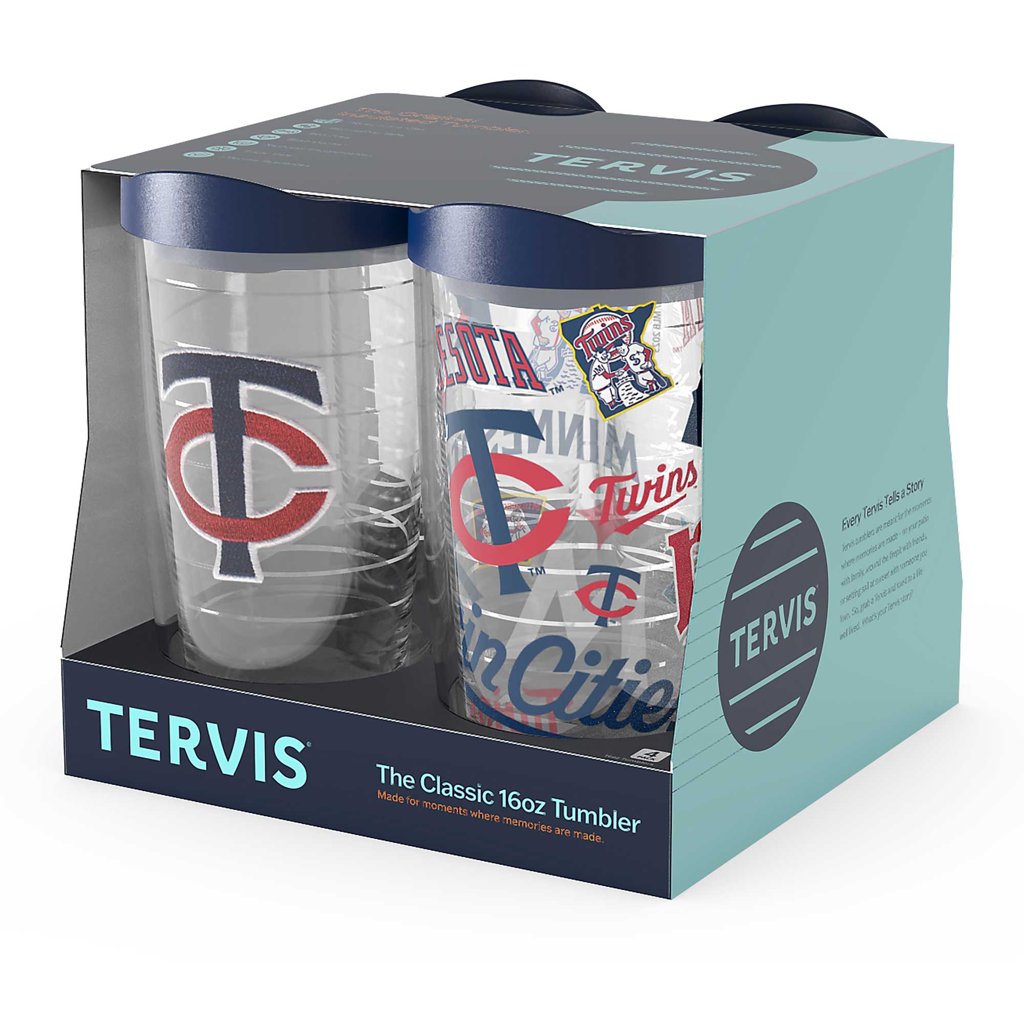 TERVIS  
The Classic 16oz Tumbler  
Made for moments where memories are made.

Every Tervis tumbler is a story.  
It's a story of a hot summer day, a cold winter night, a celebration, a quiet moment.  
It's a story of a favorite drink, a favorite place, a favorite memory.  
It's a story of a moment that will last forever.  
It's a story of a Tervis tumbler.

TERVIS  
The Classic 16oz Tumbler  
Made for moments where memories are made.