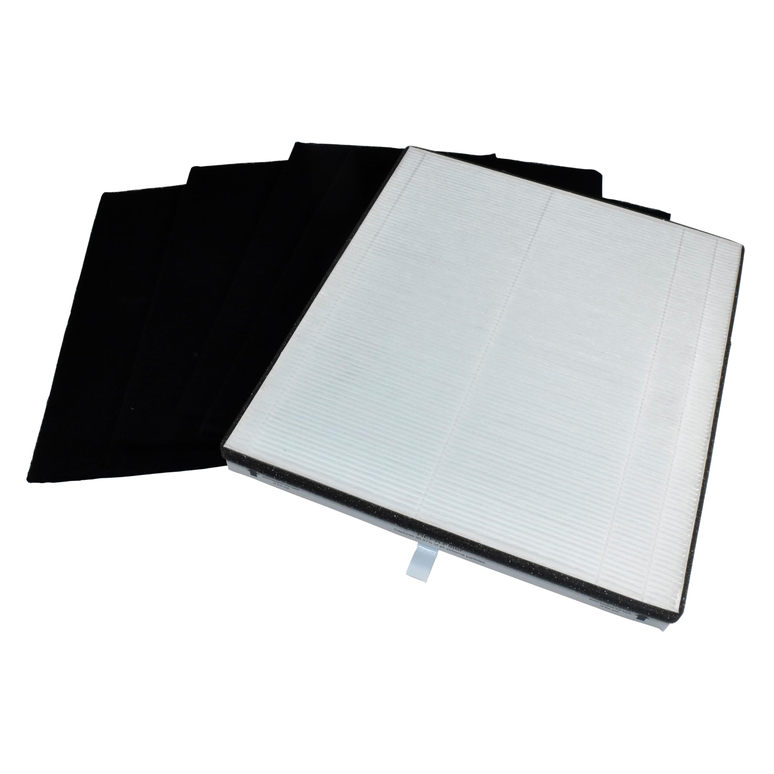 Angle. HQRP - HEPA Filter Kit for Vornado AC300 AC350 AC500 AC550 - 2 HEPA + 4 Carbon Pre-Filters.