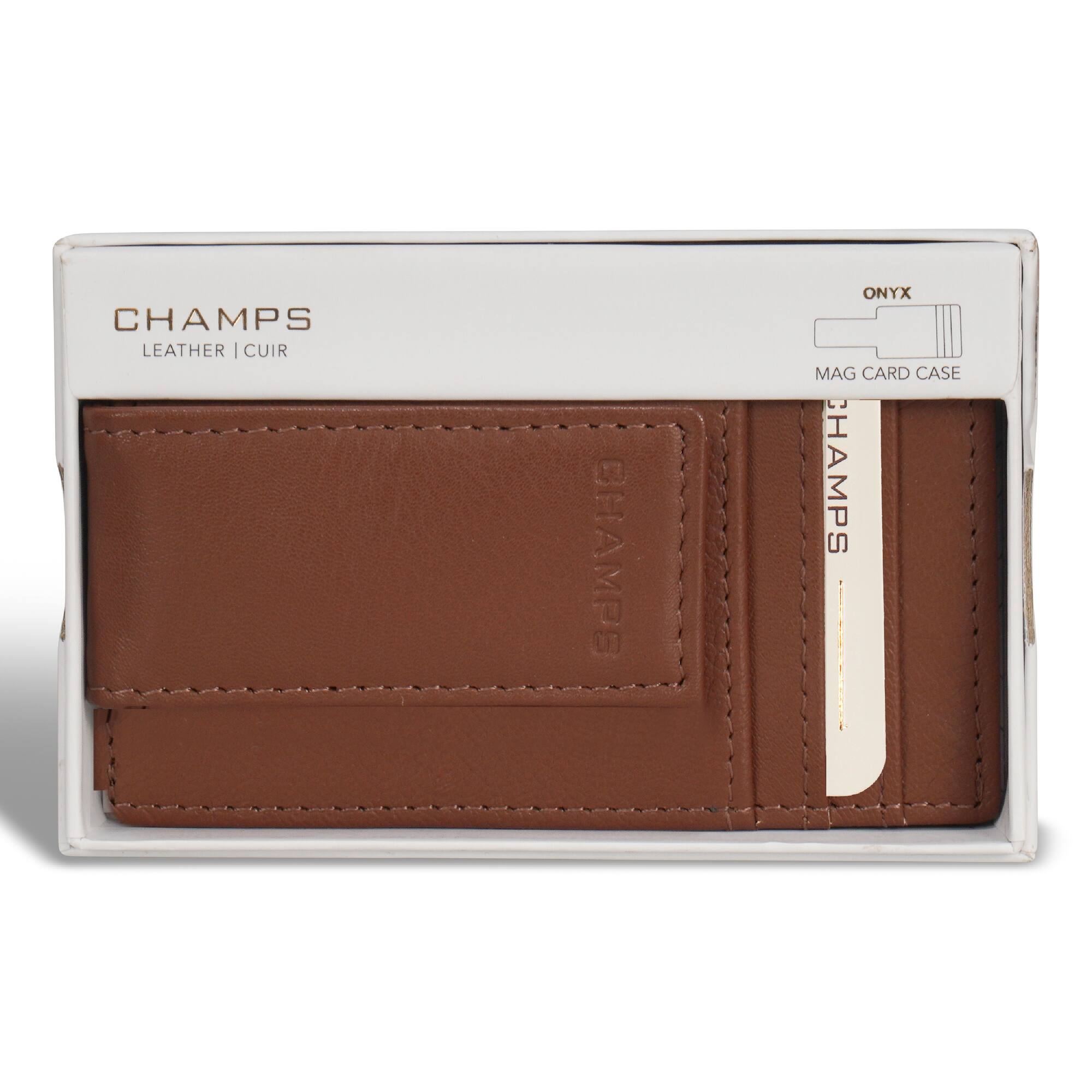 CHAMPS  
LEATHER | CUIR  

ONYX  
MAG CARD CASE  

CHAMPS
