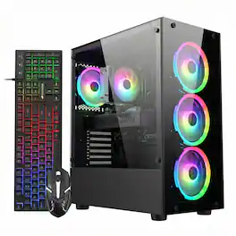 STGAubron - Gaming Desktop PC, Intel Core i7 up to 3.9G, GeForce GTX 1660 Super 6G, 32GB RAM, 1T SSD, WiFi, BT 5.0, Win11H - White