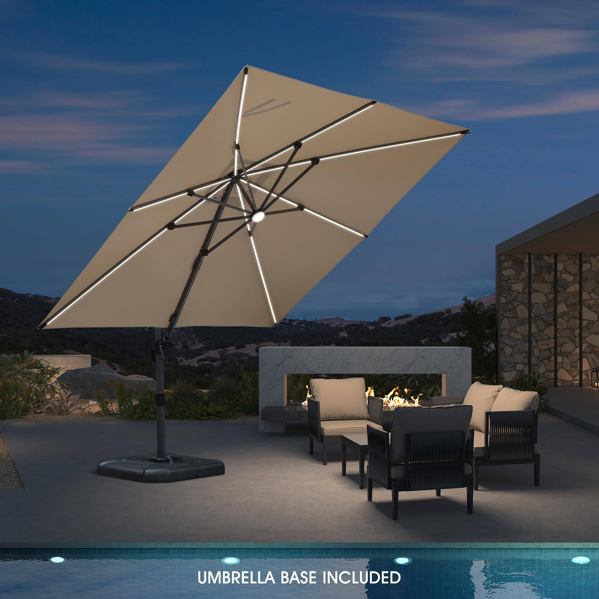 UMBRELLA BASE INCLUDED
