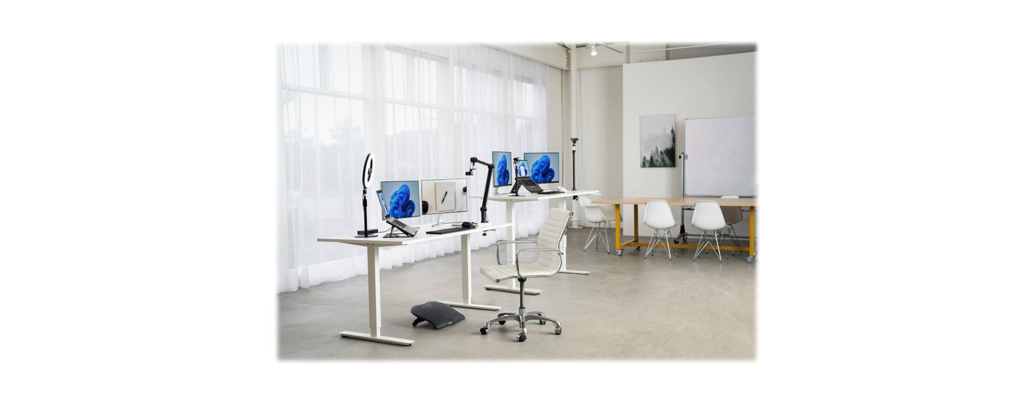 Alt View 5. Kensington - A1020 Articulating Boom Arm, 824mm (32.5"), Black Desk Mount – Model K87652WW.