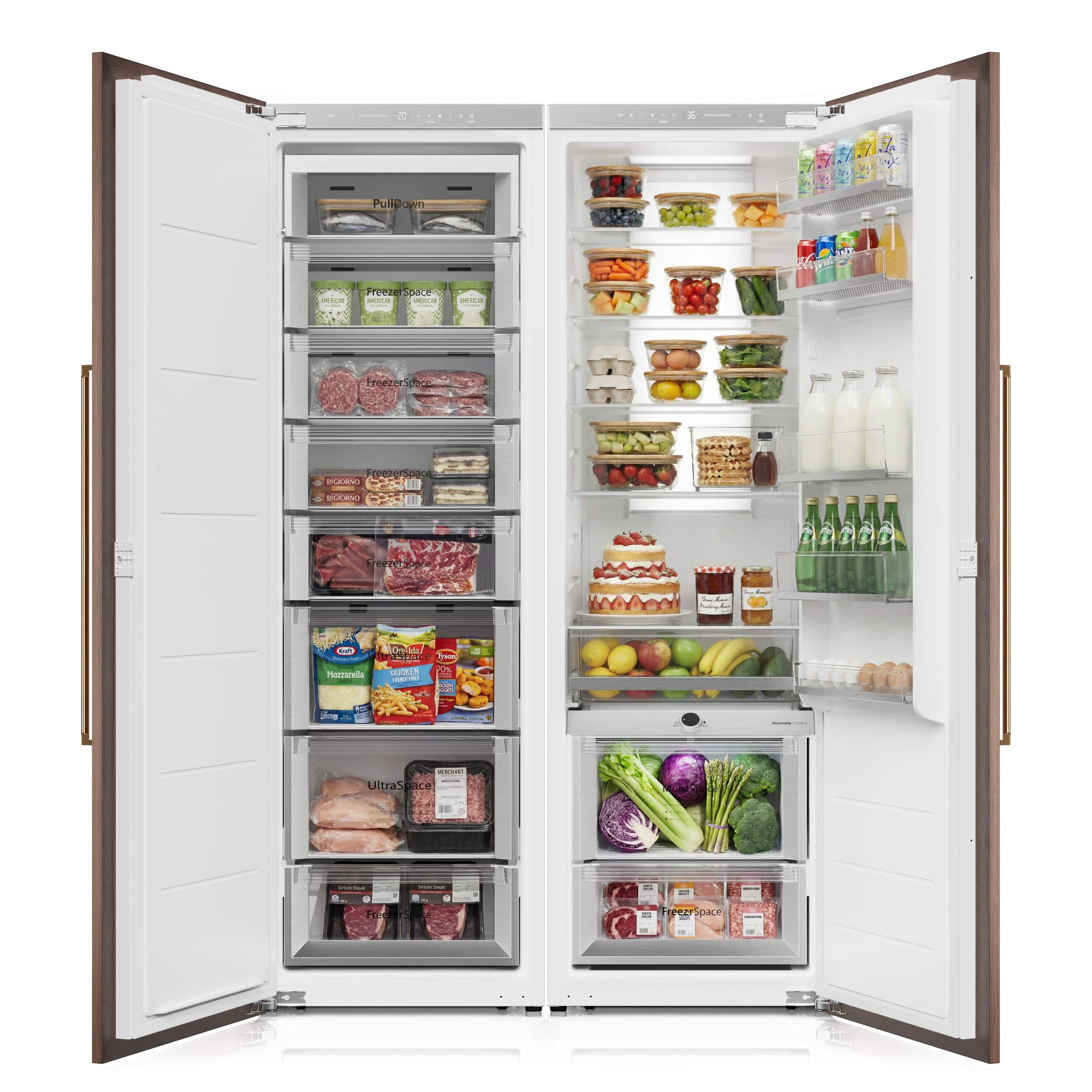 Ca'Lefort - 22 Inch Panel Ready Refrigerator Bundle, Built-in Panel-Ready Fridge Perfect for Kitchens (Panel Not Included) - White