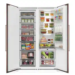 Ca'Lefort - 22 Inch Panel Ready Refrigerator Bundle, Built-in Panel-Ready Fridge Perfect for Kitchens (Panel Not Included) - White