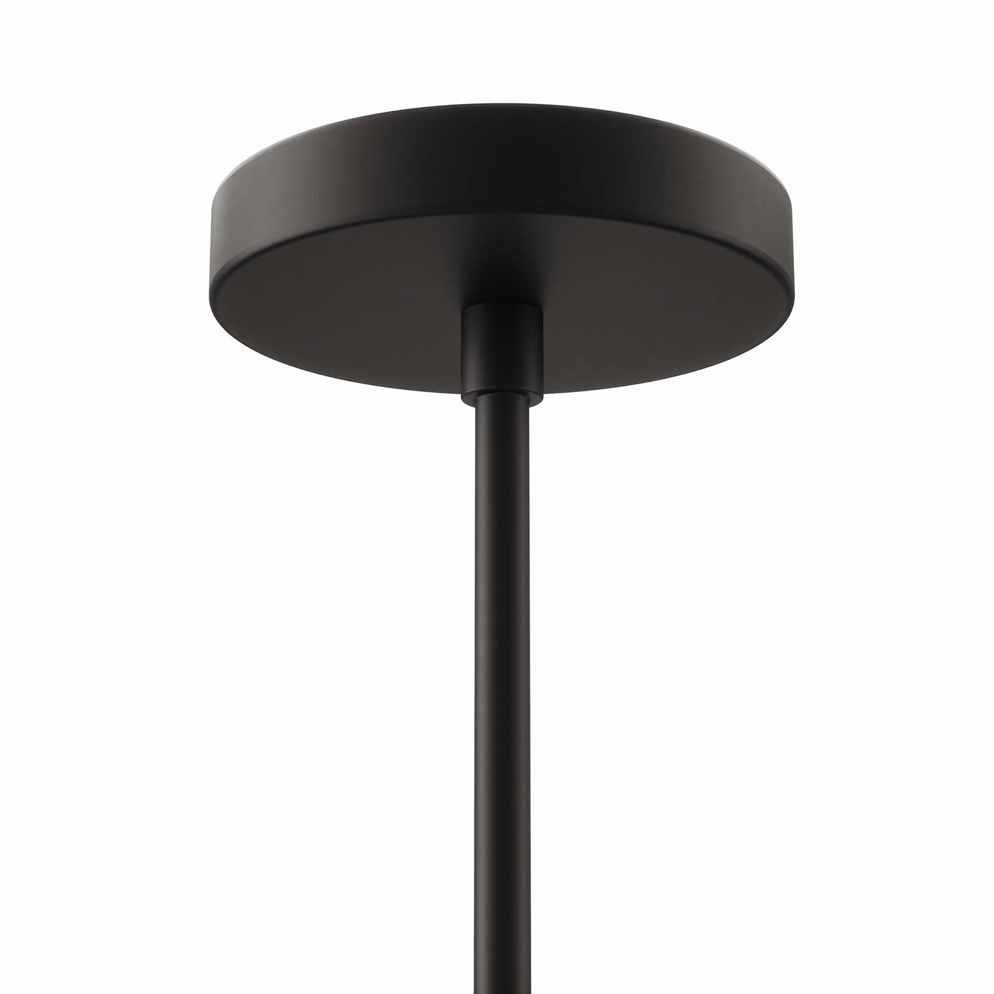 Alt View 5. Modway - Penrose 6-Light Chandelier by Modway - Black.