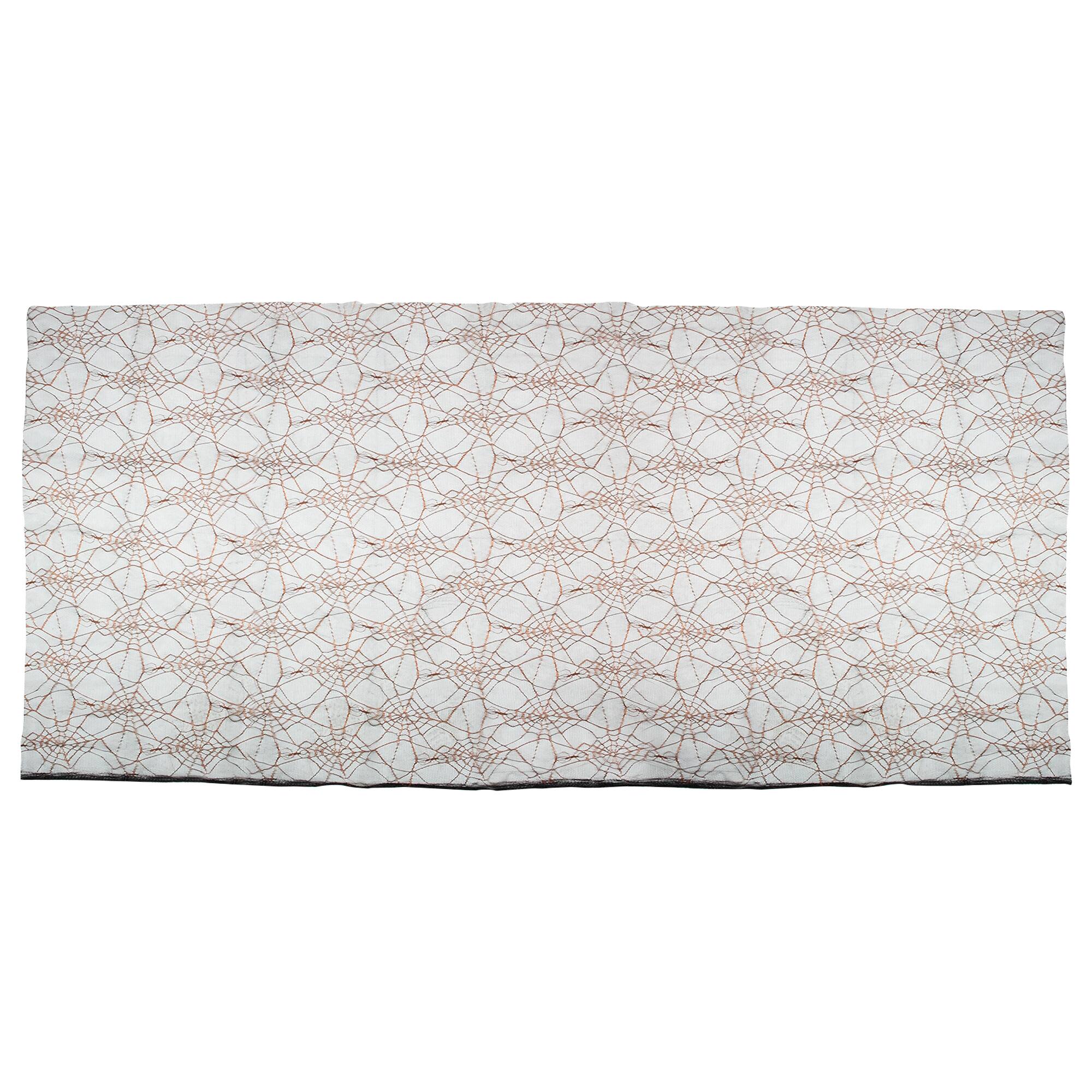 Alt View 5. Northlight - Fabric Spiderweb Halloween Decorations - Purple, Orange, Green - 6' - Set of 3 - Black.