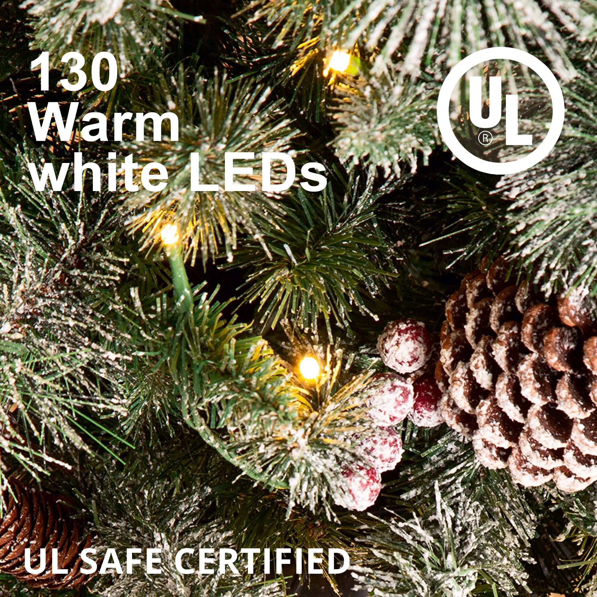 130 Warm white LEDs

UL SAFE CERTIFIED