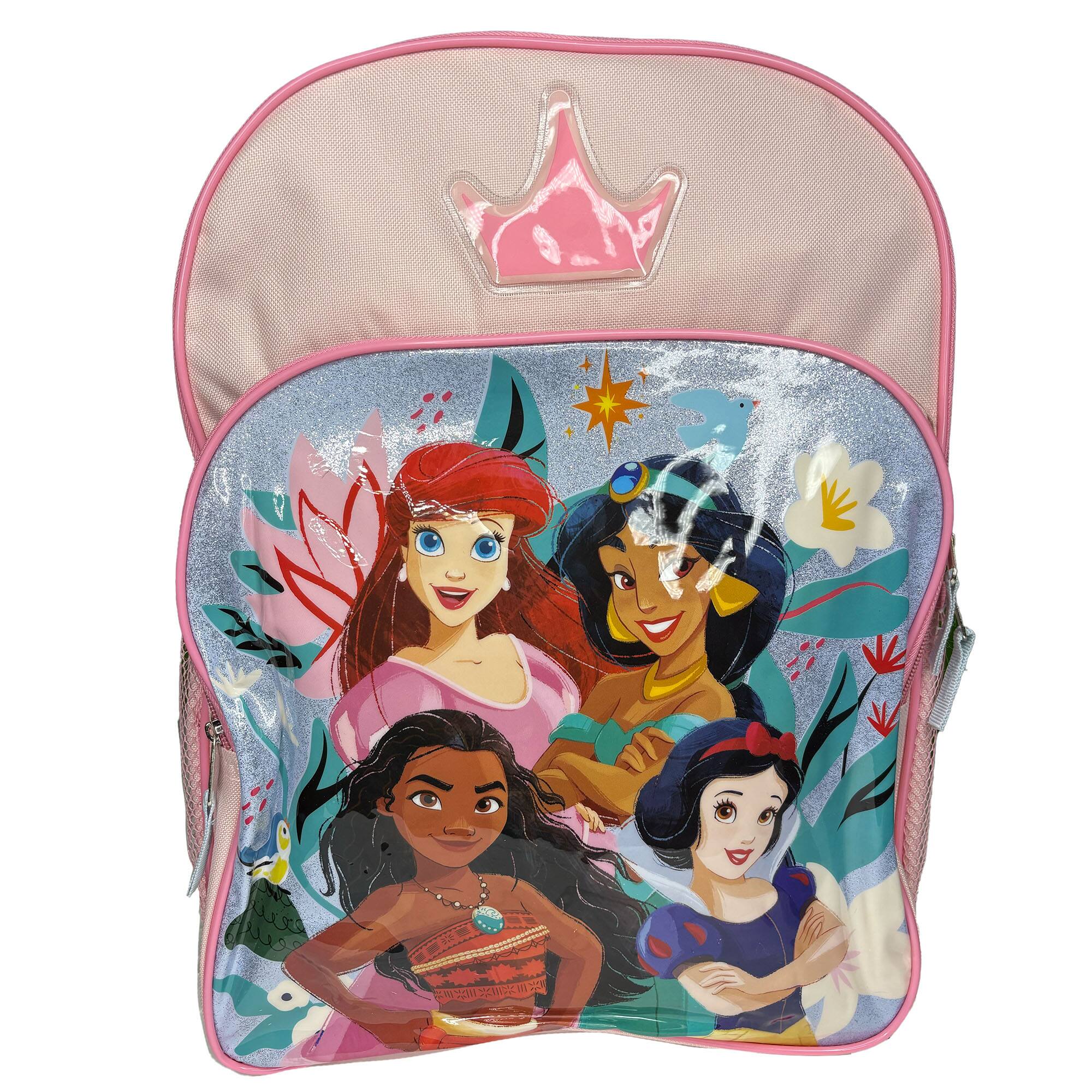 Alt View 1. UPD - Disney Princesses Pink 16" School Backpack with Front Pocket - Multicolored.