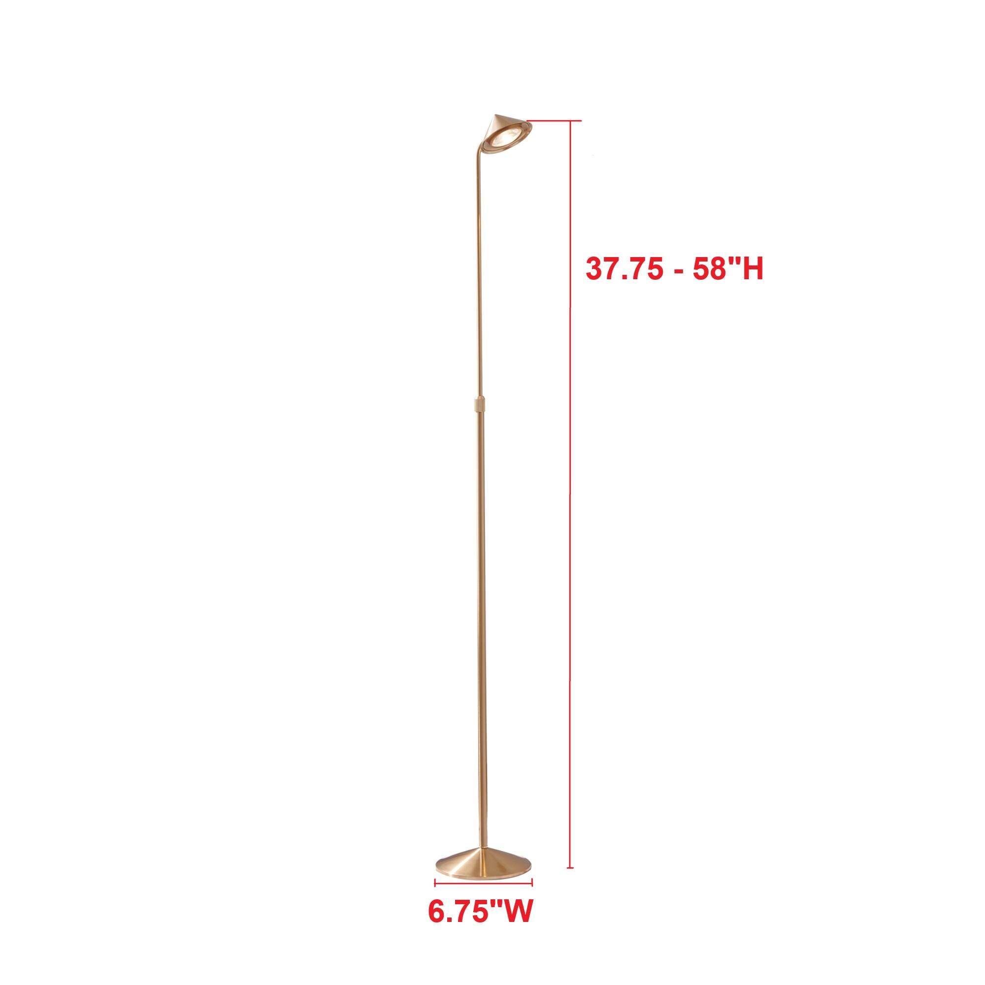 37.75 - 58"H  
6.75"W