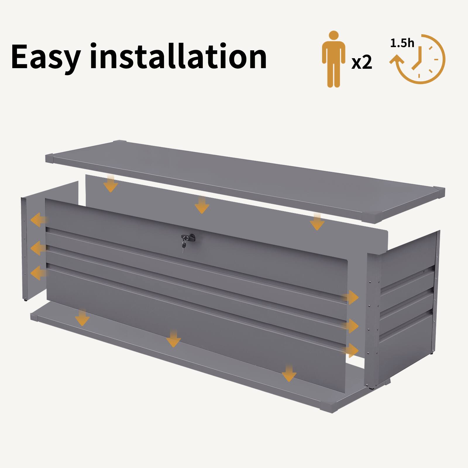 Easy installation  
x2  
1.5h