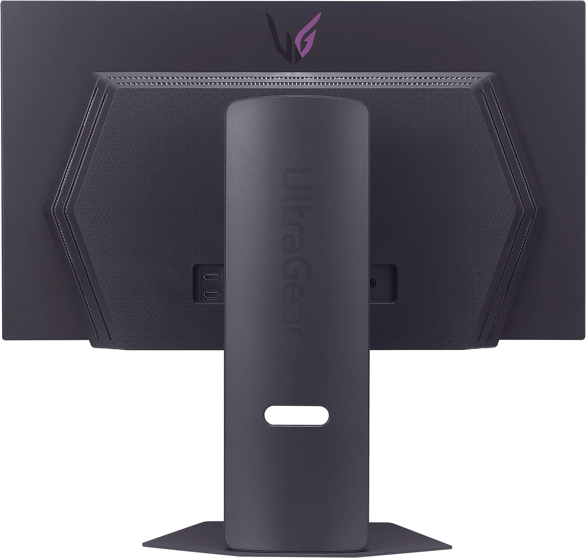 Alt View 5. LG - UltraGear 27" OLED QHD 480Hz 0.03ms NVIDIA G-SYNC, AMD Freesync Premium Pro Gaming Monitor (HDMI x2, DisplayPort, USB) - Black.