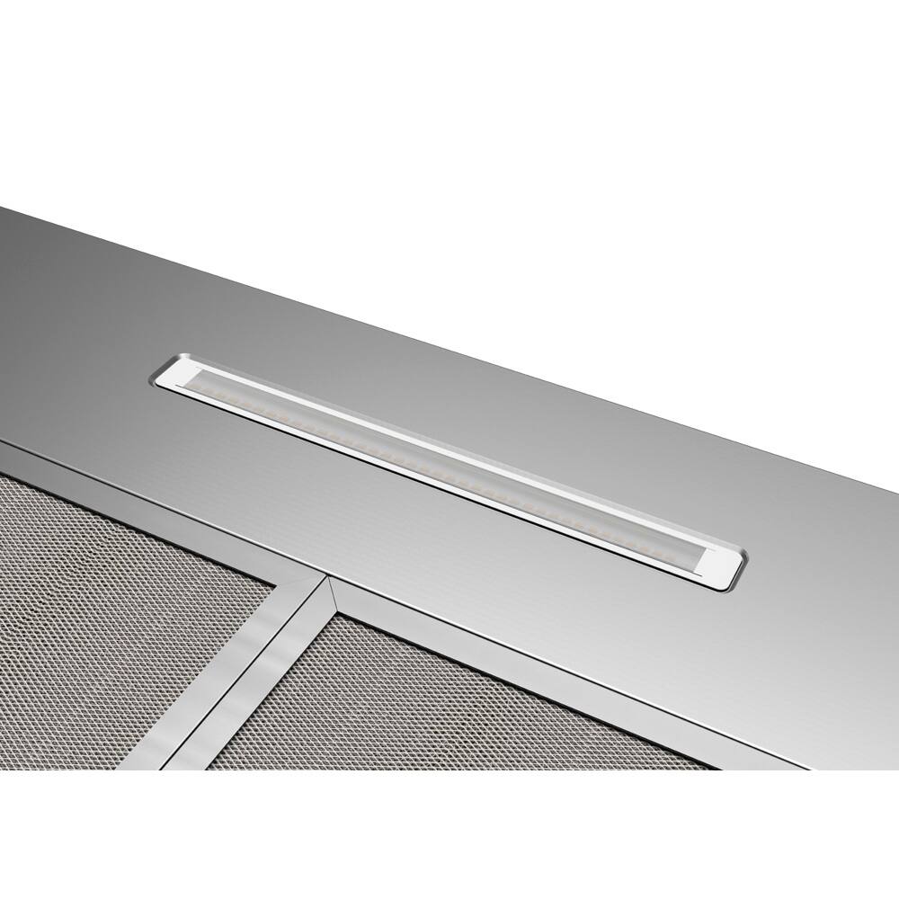 Alt View 2. Broan - Broan® Elite EW48 Series 30-Inch Pyramidal Chimney Range Hood, 460 Max Blower CFM - Stainless Steel.