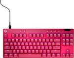 Logitech - PRO X TKL RAPID Wired Hall-Effect Gaming Keyboard with Magnetic Analog Switch and Customizable RGB Lighting for PC - Magenta