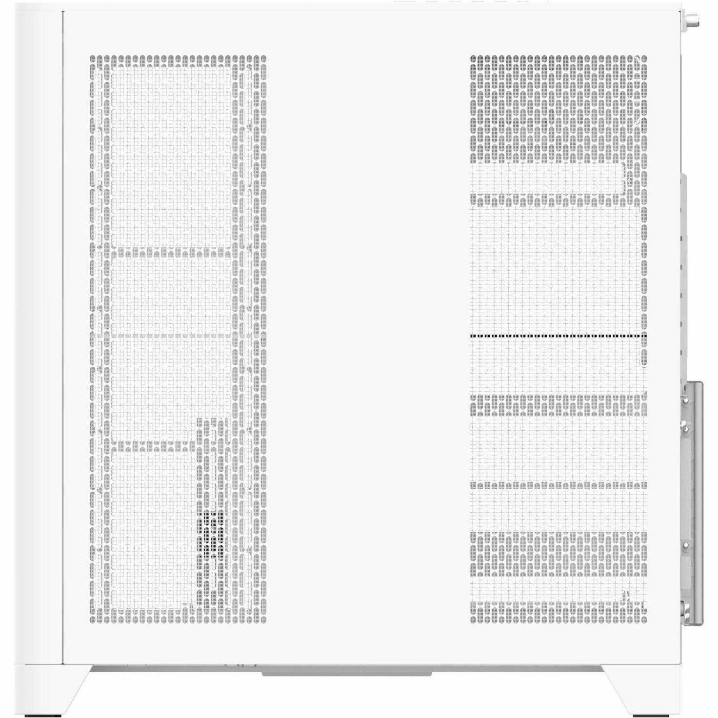 Alt View 1. Thermaltake - Thermaltake View 390 Air Snow Mid Tower Chassis - Mid-tower - Snow, White - Tempered Glass, SPCC - 2 x 120mm Fan(s) - White.
