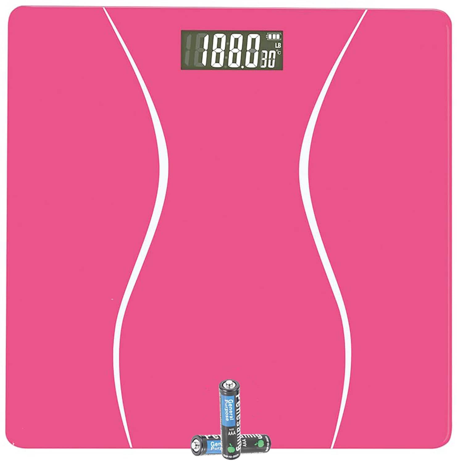 FINEAK - Digital Body Weight Scale Max:400LB/180KG - Pink
