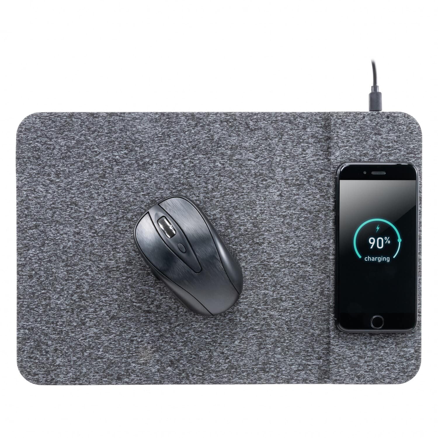 Allsop - 32192 PowerTrack Wireless Qi Charging Mouse Pad (Gray) - COMPUTER ACCESS - Multicolor