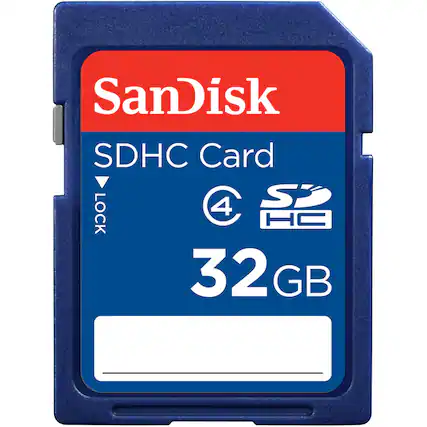 SanDisk
SDHC Card
LOCK
32 GB