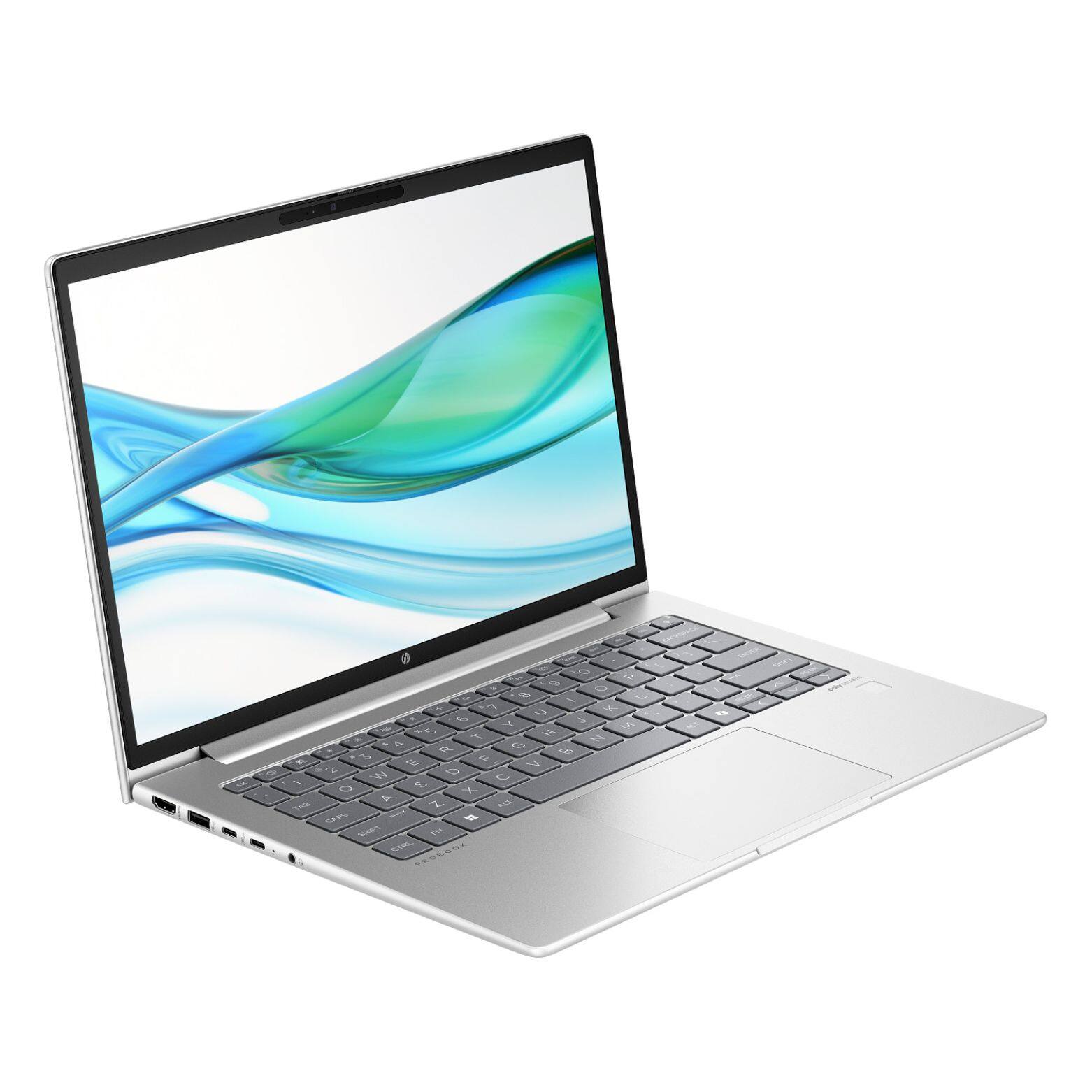 Alt View 2. HP - ProBook 445 G11 14" WUXGA IPS AMD Ryzen 5 7535U 2.9 GHz up to 4.5 GHz 16GB DDR4 256GB SSD Windows 11 Pro Laptop - Silver.
